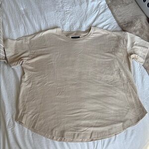 Casual Cream Women's Tunic Top